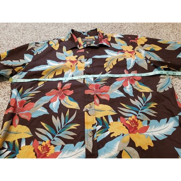 Vintage Cooke Street MED Hawaiian Aloha Tropical Camp Shirt Short Sleeve Cotton - Picture 4 of 6